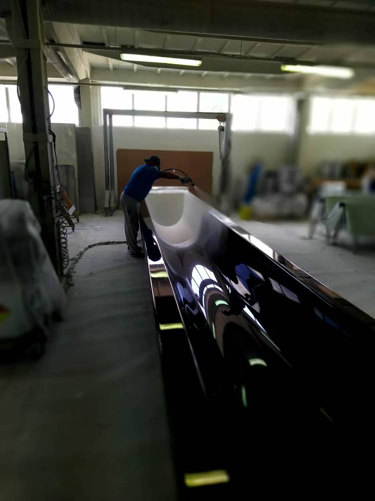 Produkcja laminatów poliestrowo-szklanych, produkcja grp